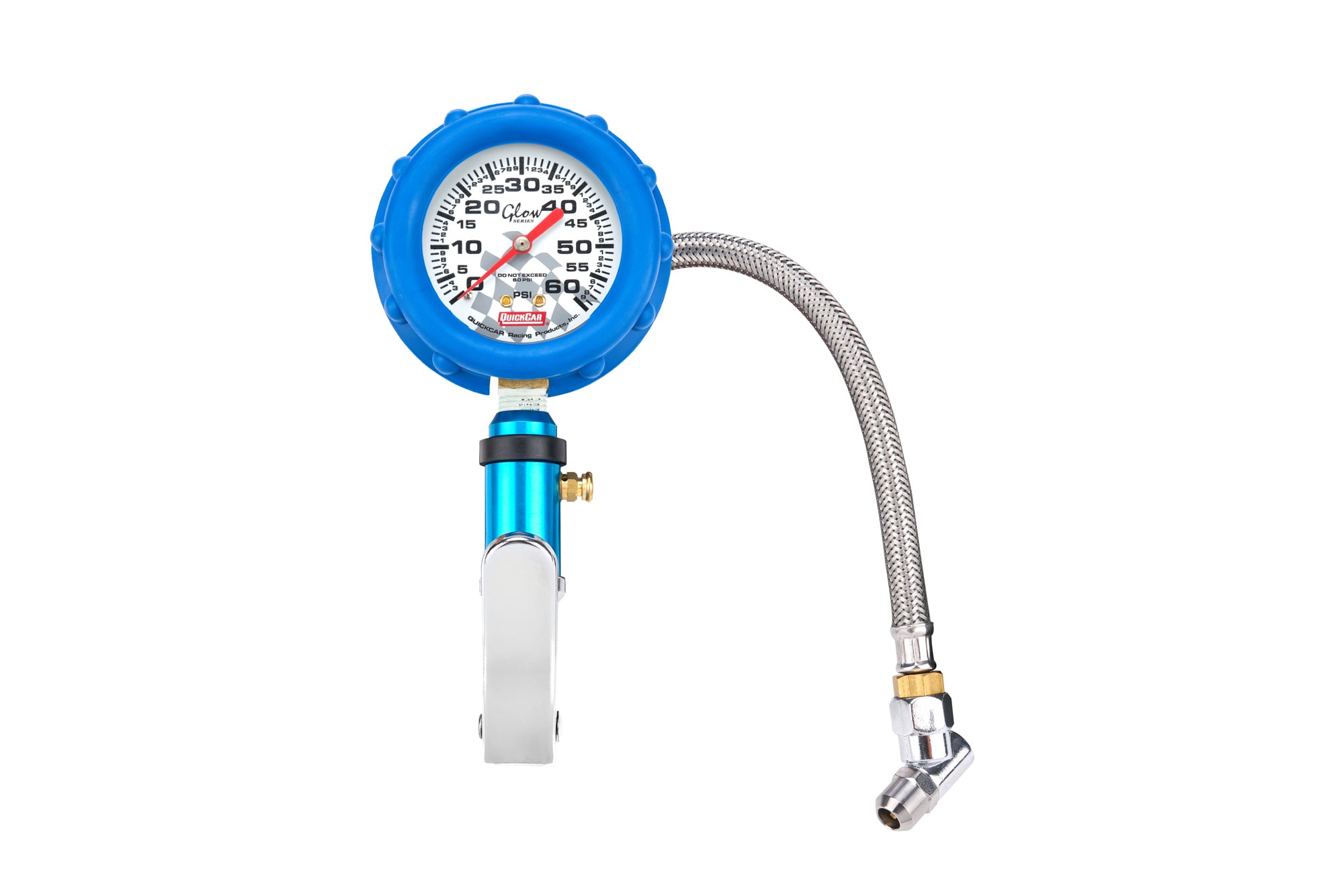 QuickCar Racing Products Tire Inflator and Gauge 0-60 psi with Glow in the Dark Dial