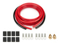 QUICKCAR RACING PRODUCTS Battery Cable Kit 4 Gauge Side Mount with Copper Cables, 15 ft Red and 2 ft Black, Heat Shrink Terminals Included
