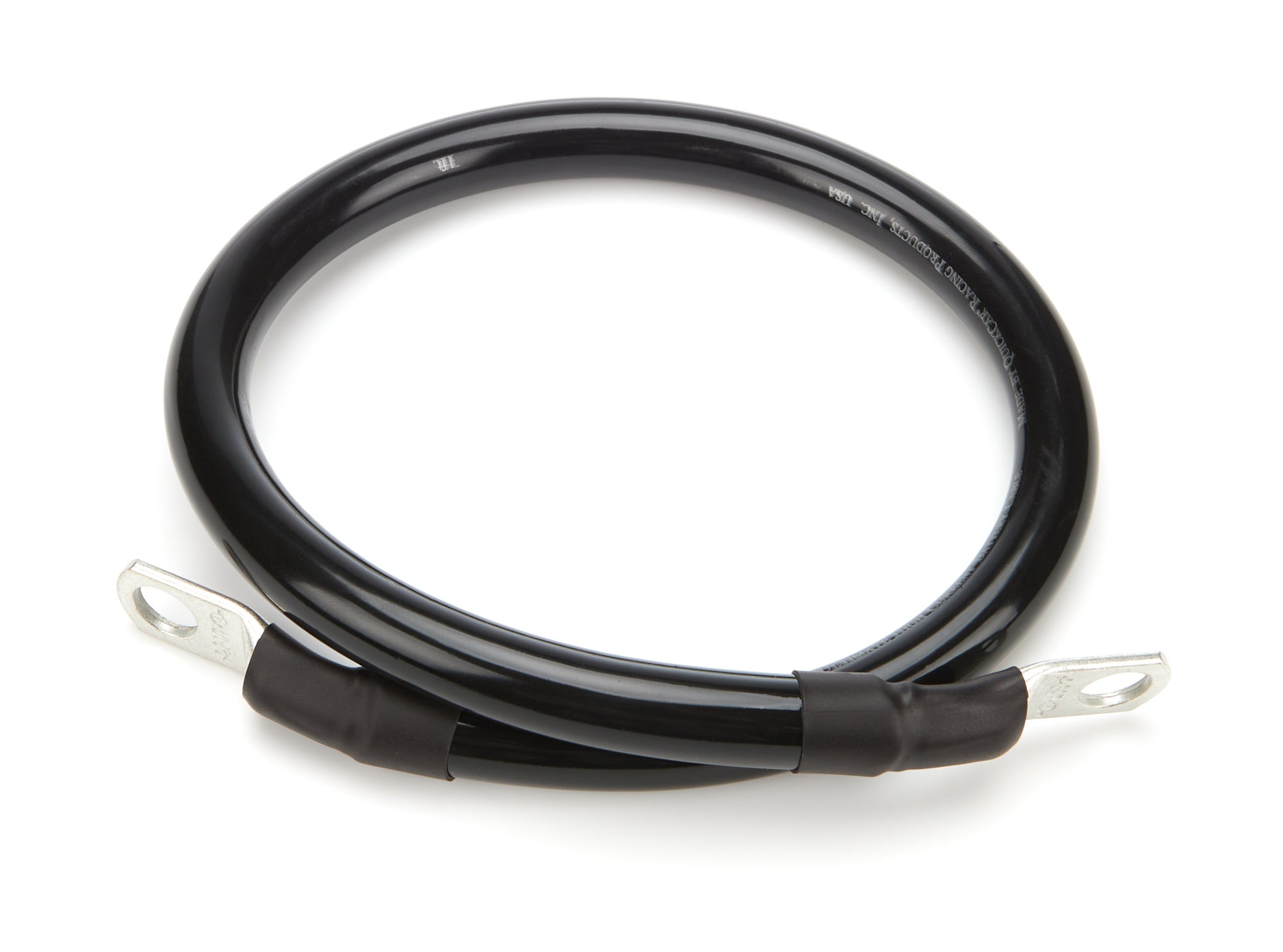 QUICKCAR RACING PRODUCTS 57-1810 2 Gauge Ground Cable, 18 Inch Copper Battery Cable with 3/8 Inch Ring Terminals