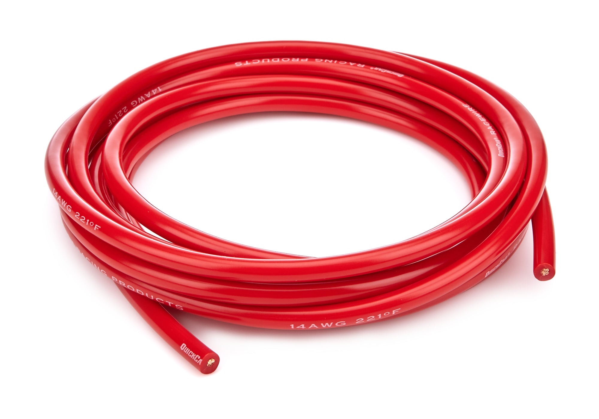QuickCar Racing Products 57-2011 14 Gauge Copper Wire with Silicone Insulation, 10 Feet, Red