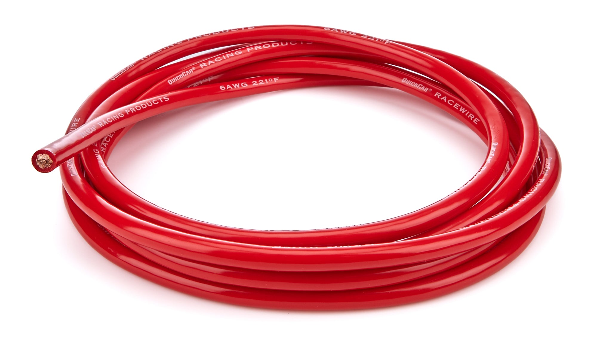 QUICKCAR RACING PRODUCTS Battery Cable 57-2601, 6 Gauge, 10 Feet, Copper, Red