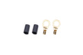 QUICKCAR RACING PRODUCTS Ring Terminal 3/8 Inch Hole, 10-12 Gauge Wire, Copper, Heat Shrink, Pair