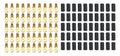 QUICKCAR RACING PRODUCTS Ring Terminal #8 for 10-12 Gauge Wire, Copper, Heat Shrink, Set of 50