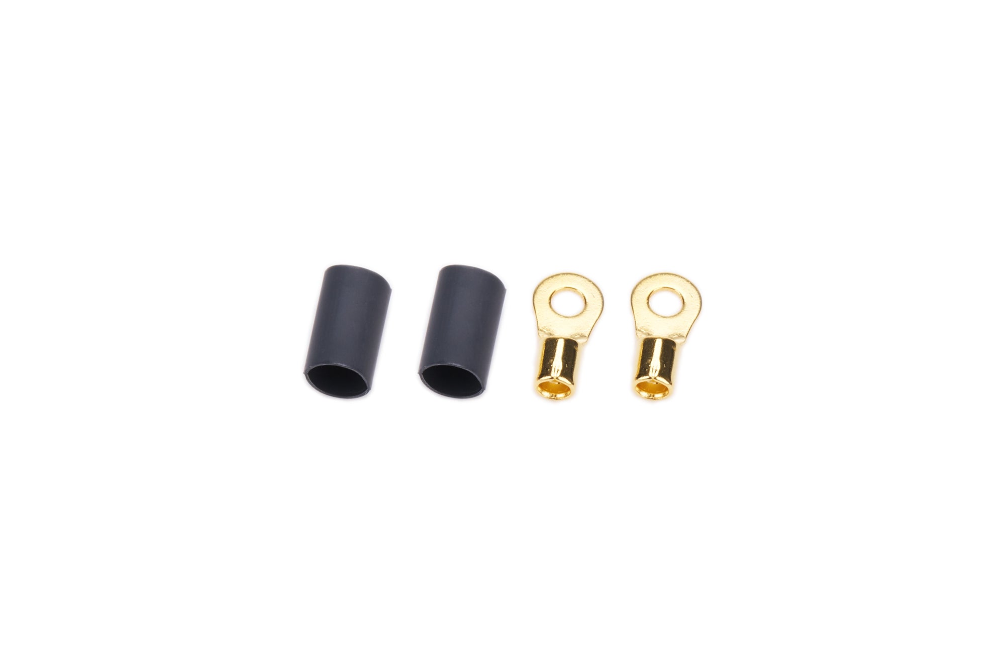 QUICKCAR RACING PRODUCTS Ring Terminal #8 10-12 Gauge Wire Copper with Heat Shrink Pair