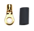 QUICKCAR Racing Products Power Rings 12-10 Gauge Copper Ring Terminal with #10 Hole and Heat Shrink
