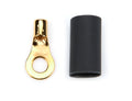 QUICKCAR RACING PRODUCTS Ring Terminal #8 14-16 Gauge Wire Copper Pair with Heat Shrink