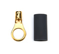 QUICKCAR RACING PRODUCTS Ring Terminal 3/8 Inch Hole for 8-10 Gauge Copper Wire Pair with Heat Shrink