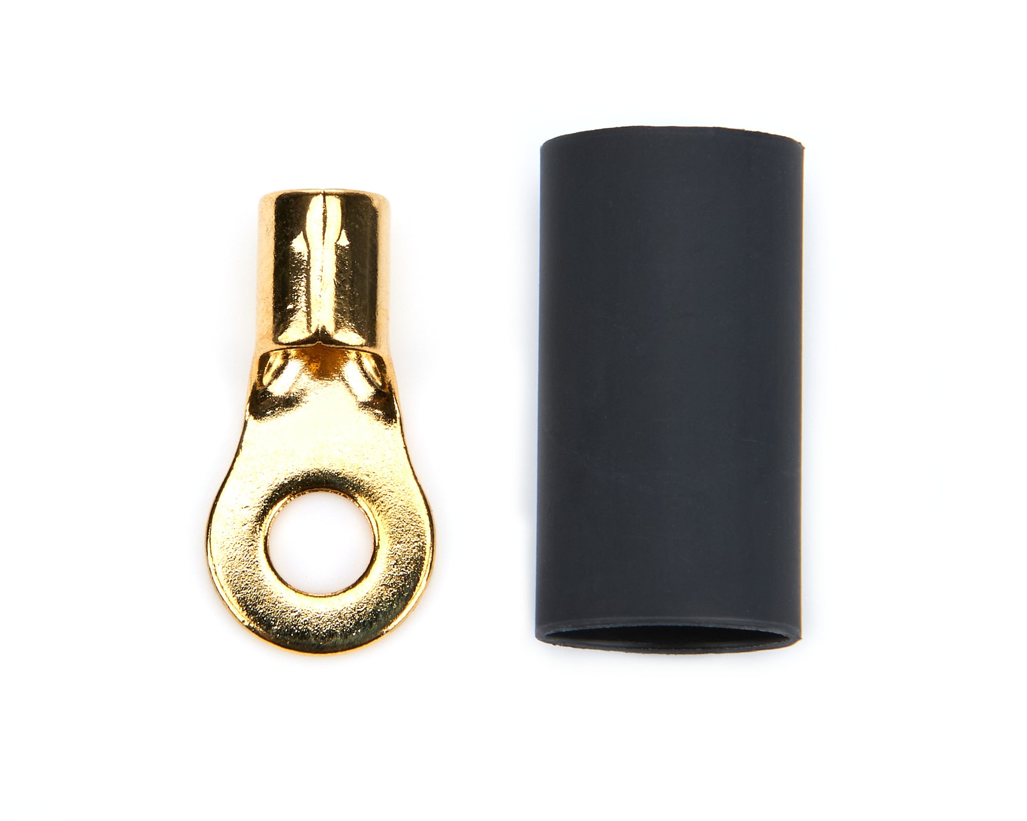QUICKCAR RACING PRODUCTS Ring Terminal #10 Gauge Pair with Heat Shrink, Copper, 8-10 AWG Wire Compatibility