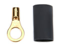 QUICKCAR RACING PRODUCTS Ring Terminal #10 22-16 Gauge Copper Pair with Heat Shrink
