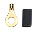QUICKCAR RACING PRODUCTS Ring Terminal 1/4 Inch Hole for 14-16 Gauge Wire, Copper, Heat Shrink Included, Pair