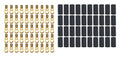 QUICKCAR RACING PRODUCTS 57-481-50 Ring Terminal for 8 Gauge Wire, 1/4 Inch Hole, Copper, Heat Shrink, Pack of 50