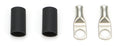 QUICKCAR RACING PRODUCTS Ring Terminal 1/2 Inch 8 Gauge Copper with Heat Shrink Pair
