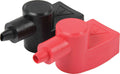 QUICKCAR RACING PRODUCTS Battery Terminal Cover Kit for Top Post Batteries, Rubber, Black and Red