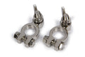QuickCar Racing Products QRP57-610 Top Post Battery Terminal Pair with Brass Construction and Nickel Plating