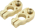 QuickCar Racing Products Battery Terminal Top Post Brass Gold Pair QRP57-620