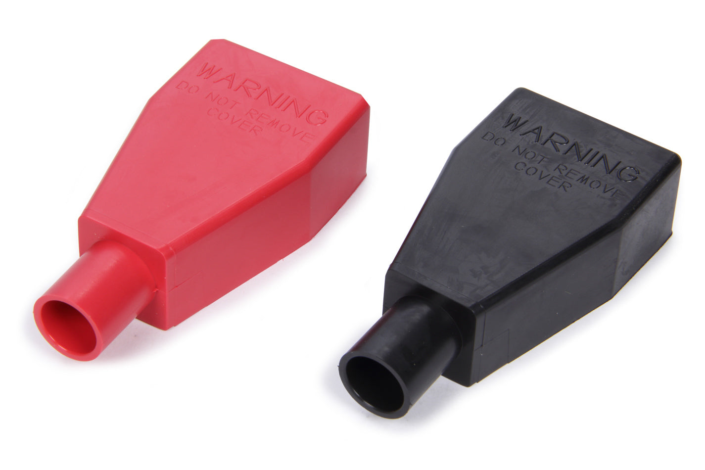 QUICKCAR Racing Products Battery Post Cover Top Mount, Plastic, Black and Red