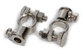 QUICKCAR RACING PRODUCTS Battery Terminals Top Mount Bolt-On 57-630 Brass Nickel Plated Pair