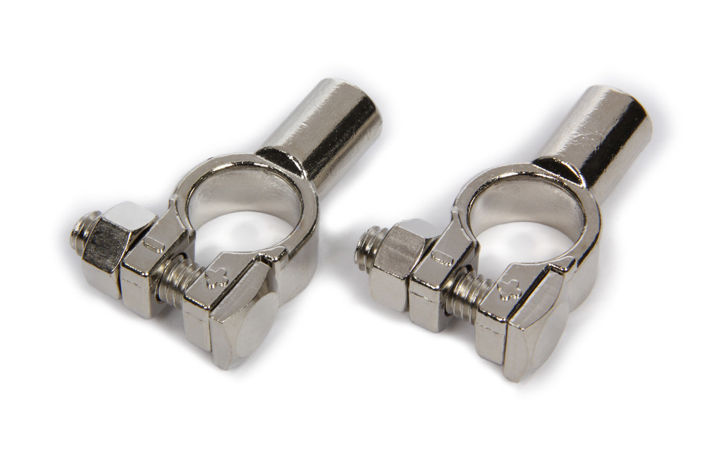 QuickCar Racing Products QRP57-640 Brass Top Post Battery Terminal, Solder On, Nickel Plated Pair