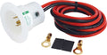 QuickCar Racing Products 57-711 Remote Battery Charger Outlet, 110V, Flange Mount, 3-Prong Male Socket