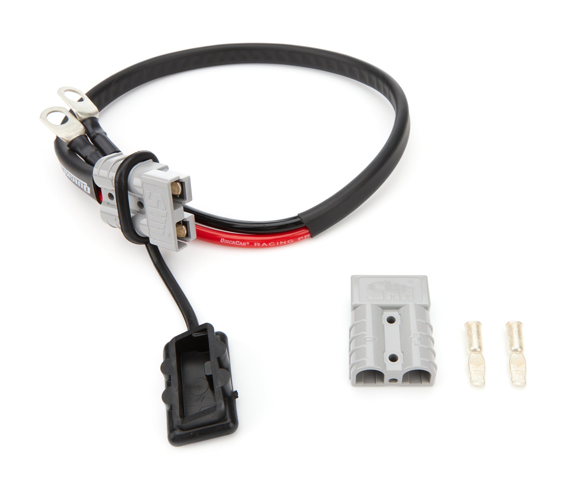 QuickCar Racing Products QRP57-71424 Remote Battery Charge Kit, 8-Gauge Copper Cables, 24 Inches, Red and Black with Connectors