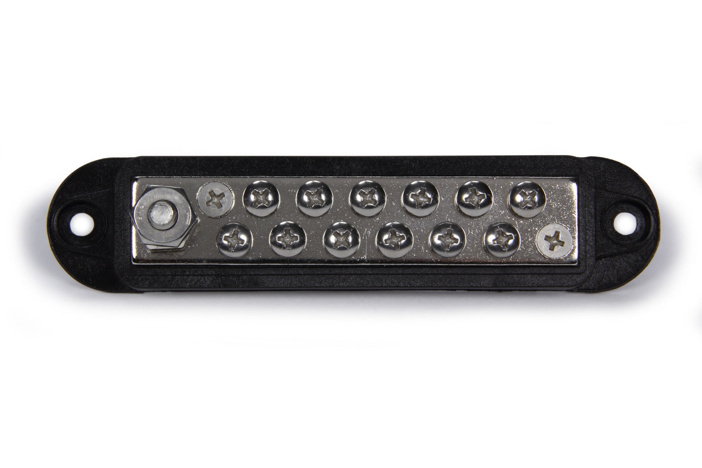 QuickCar Racing Products Black Buss Bar 12-Wire Terminal Block