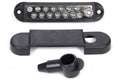 QUICKCAR RACING PRODUCTS Black Terminal Buss Bar with Covers, 12-Wire Kit