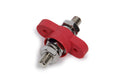 QUICKCAR RACING PRODUCTS Firewall Junction 57-803 Red Plastic 2 Hole 3/8-16 Thread