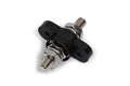 QuickCar Racing Products Firewall Junction 57-804 Black Plastic 2-Hole Pass Through Post