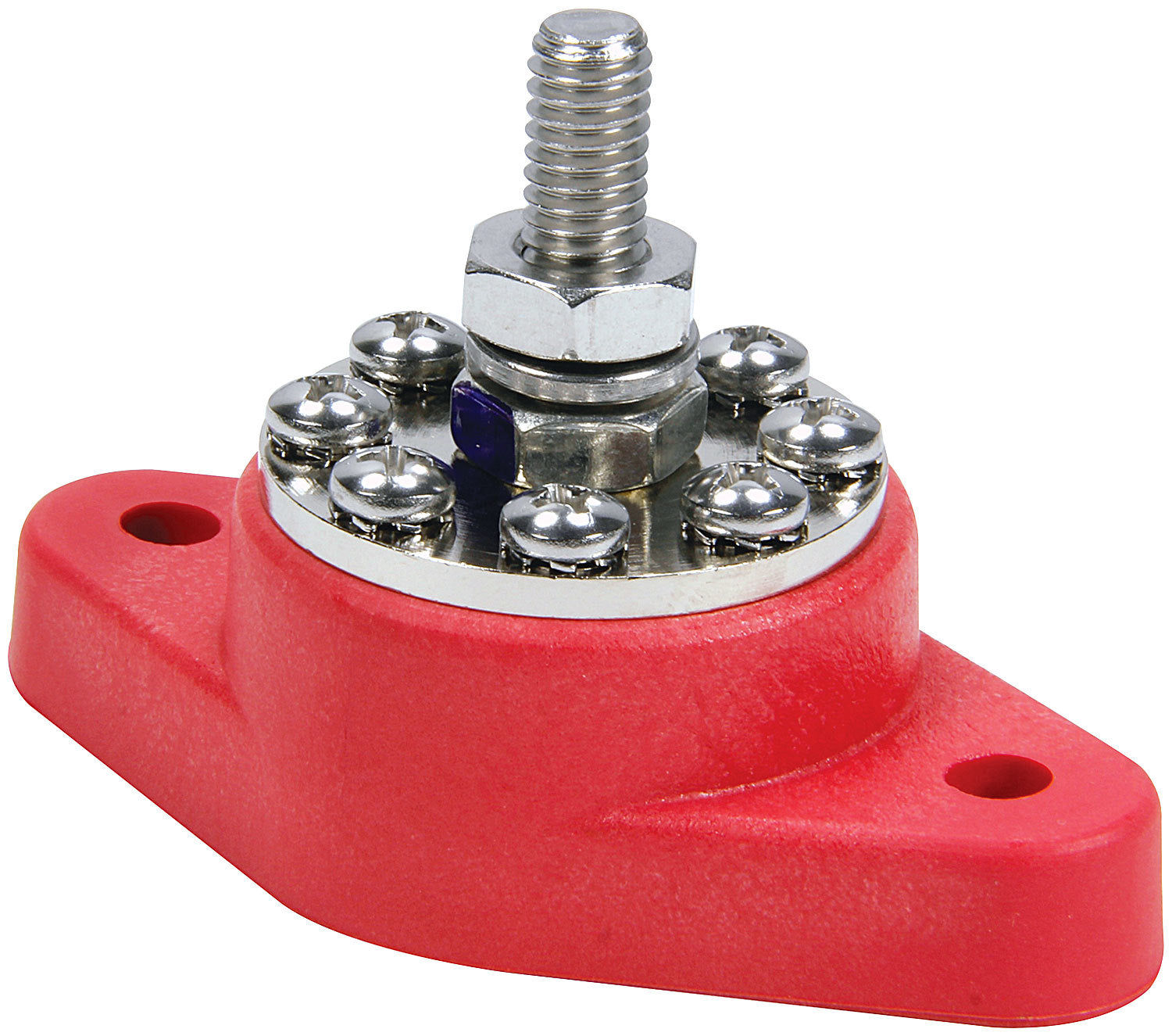QUICKCAR RACING PRODUCTS Power Distribution Post 57-805 Red, 8-Post Panel Mount Junction Box