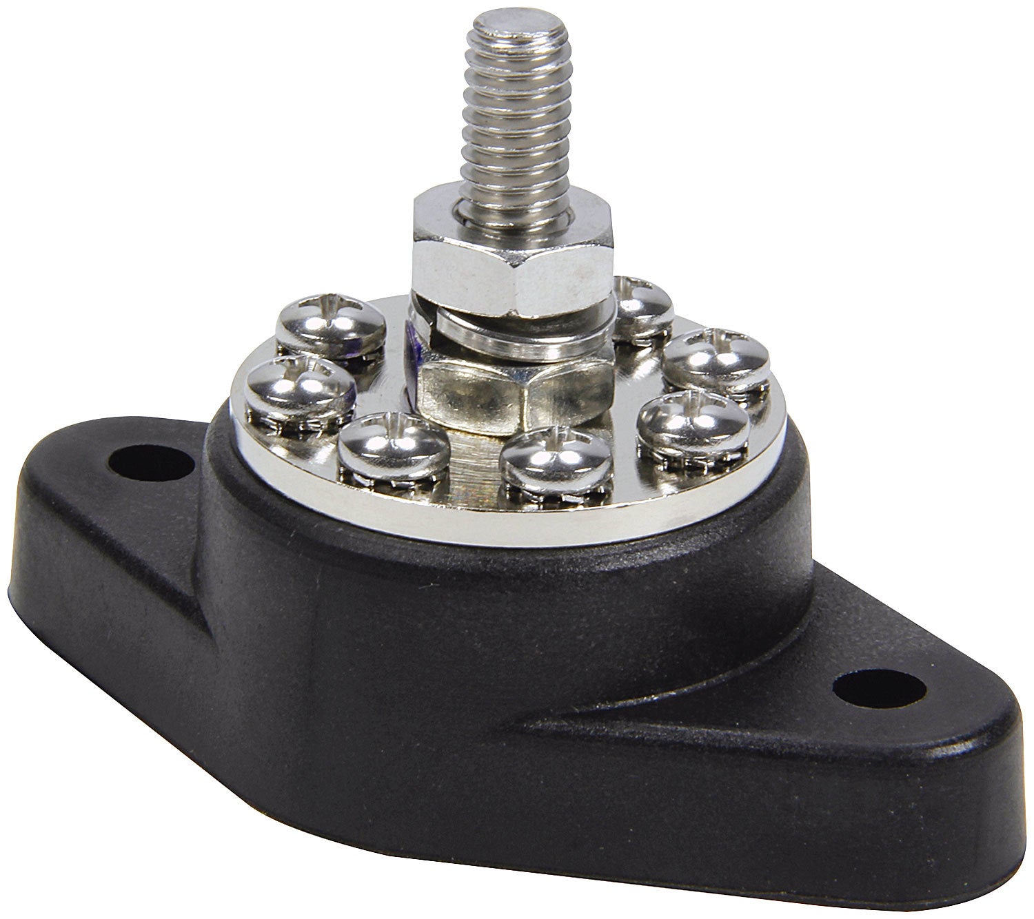 QUICKCAR Racing Products Power Distribution Post Black 8-Post Panel Mount Junction Box QRP57-806