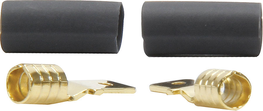 QUICKCAR RACING PRODUCTS QRP57-943 Male Spade Terminal for 12-10 Gauge Wire, Copper, Heat Shrink, Pair