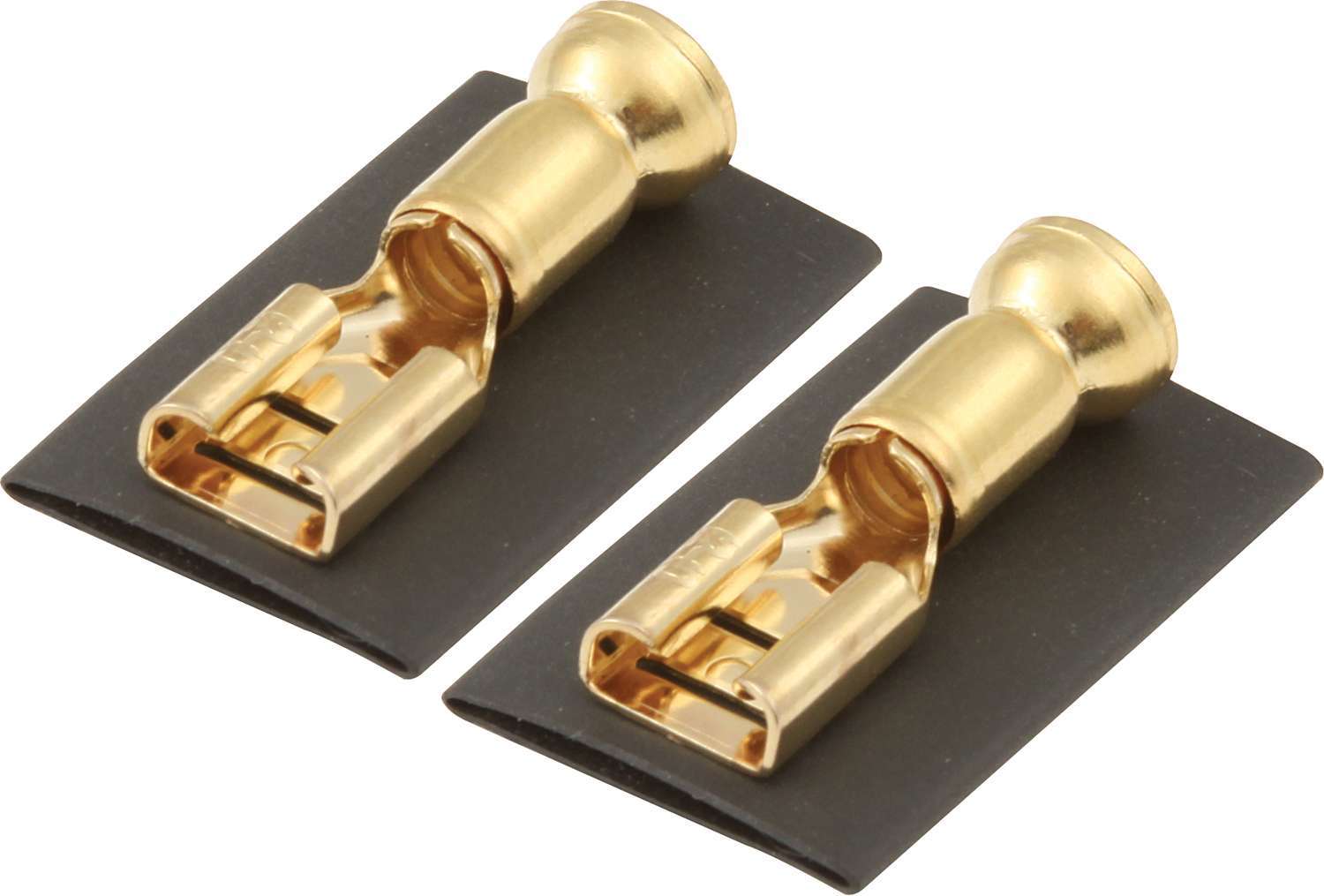 Quickcar Racing Products QRP57-944 Female Quick Slide Spade Terminal Pair with Heat Shrink for 12-10 Gauge Copper Wire