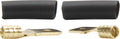 QUICKCAR RACING PRODUCTS Male Spade Terminal 16-14 Gauge Copper Non-Insulated with Heat Shrink, Pair