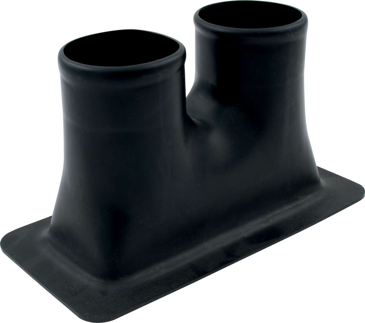QuickCar Racing Products QRP60-009 Bumper Duct Dual Air or Brake Duct for Front Bumper Mount, Driver and Passenger Side, 3-Inch Dual Tube, Black Plastic