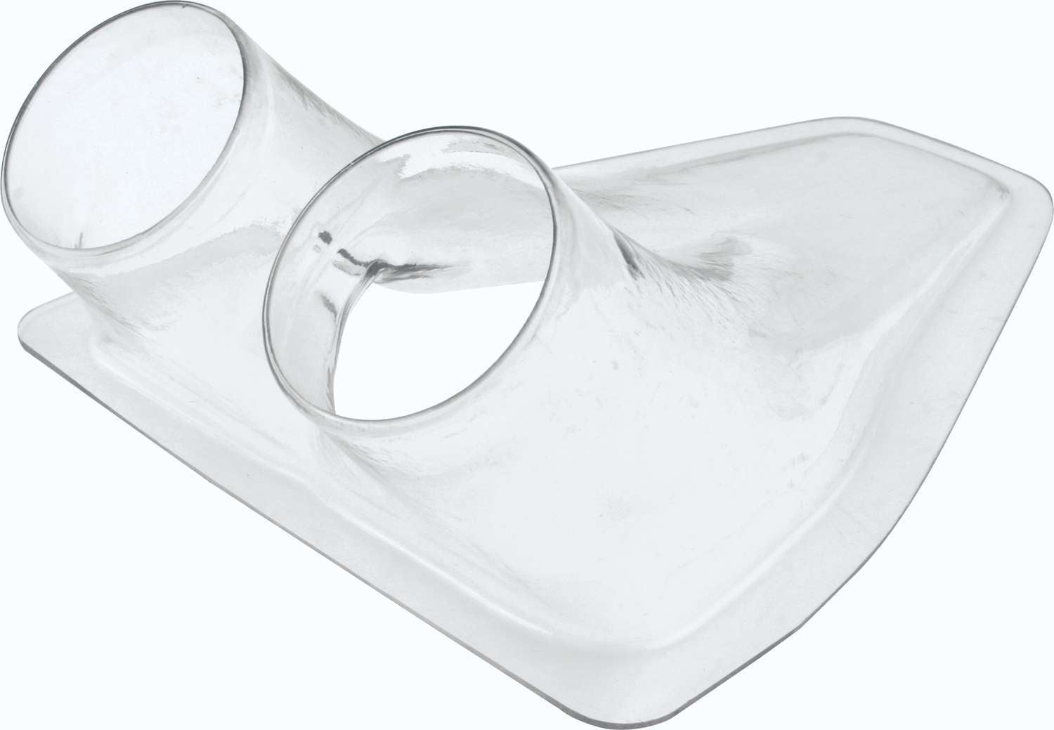 QuickCar Racing Products QRP60-010 NACA Duct Dual 3-Inch Tube Clear Body Mount Air or Brake Duct