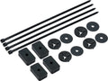 QuickCar Racing Products QRP60-032 Electric Fan Mount Kit with Push Through Radiator Style, Nylon, Black, Set of 4