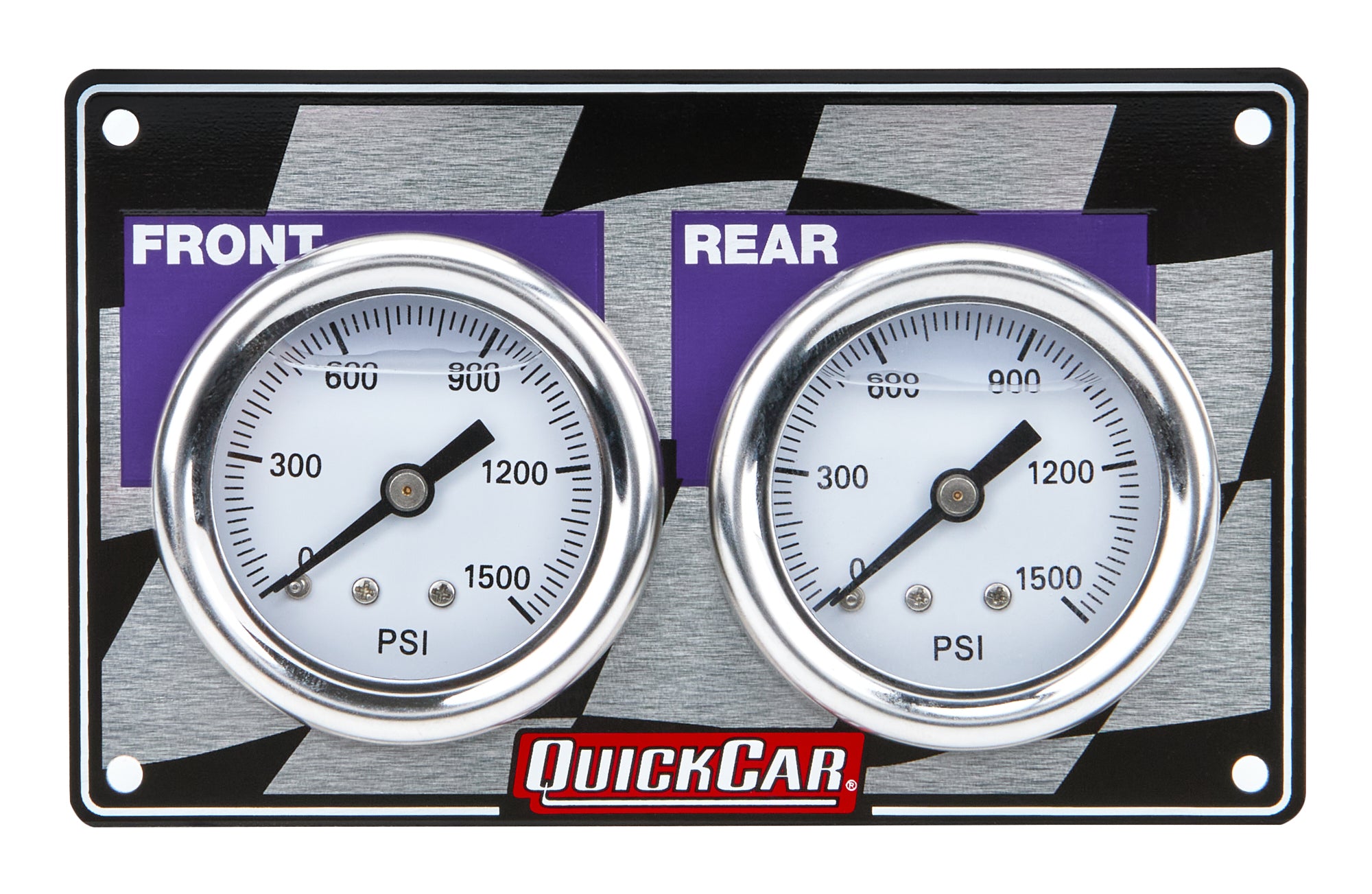 QuickCar Racing Products 61-103 Mini Brake Bias Gauge Panel Horizontal 0-1000 psi Dual Mechanical Analog