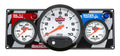 QuickCar Racing Products QRP61-6031 Gauge Panel Assembly with Oil Pressure, Tachometer, and Water Temperature - 5 Inch Diameter Silver Face Kit