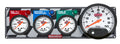 QuickCar Racing Products 61-6042 Gauge Panel Assembly with Fuel Pressure, Oil Pressure, Tachometer, and Water Temperature Gauges
