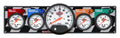QuickCar Racing Products QRP61-6051 4 Gauge Panel with 5-Inch Tachometer and Silver Face