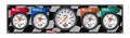 QuickCar Racing Products Gauge Panel Assembly 61-60513 with Fuel, Oil Pressure, Oil Temperature, Water Temperature Gauges and Tachometer