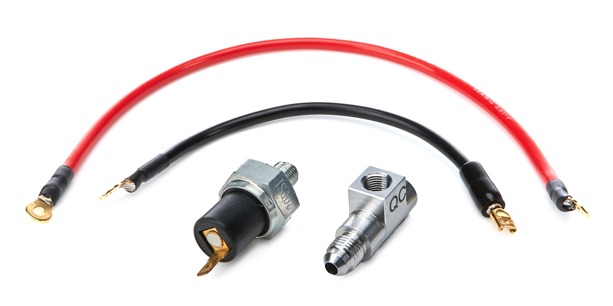 QUICKCAR Racing Products Warning Light Sender Kit 20 psi Oil Pressure, 1/8 in NPT Male Connection