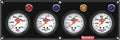 QuickCar Racing Products 61-6723 Gauge Panel Assembly Legend Series with Oil Pressure, Oil Temperature, Water Temperature, and Water Pressure - 2-5/8 Inch White Face Warning Light Kit