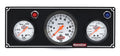 QuickCar Racing Products 61-67313 Gauge Panel Assembly with Oil Pressure, Water Temperature, and 3-Inch Tachometer, Silver Face