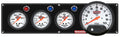 QuickCar Racing Products 61-6746 Legend Series Gauge Panel Assembly with Oil Pressure, Water Temperature, Water Pressure, and 5-Inch Tachometer, White Face