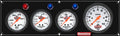 QuickCar Racing Products 61-67463 Legend Series Gauge Panel Assembly with Oil Pressure, Water Temperature, Water Pressure, 3-3/8 Inch Tachometer, White Face