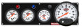 QuickCar Racing Products 61-6747 Legend Series Gauge Panel Assembly with Oil Pressure, Water Temperature, Voltmeter, and 5 Inch Tachometer, White Face