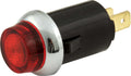QUICKCAR RACING PRODUCTS Warning Light 3/4 Inch Diameter Red, 12V