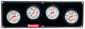 QuickCar Racing Products QRP61-7026 Extreme 4-Gauge Panel Assembly with Oil Pressure, Water Temperature, Fuel Pressure, Water Pressure, White Face