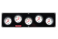 QuickCar Racing Products 61-7056 Extreme Gauge Panel Assembly with Oil Pressure, Oil Temperature, Water Temperature, Water Pressure, and Fuel Pressure Gauges, 2-5/8 Inch White Face with Warning Light
